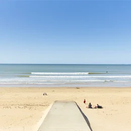 photo d'une cale de la plage de saint jean de monts