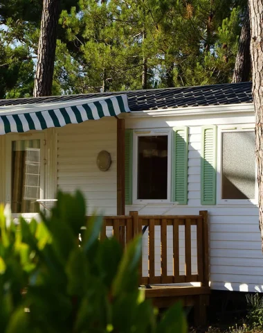 Mobil-home dans un camping du Pays de Saint Jean de Monts