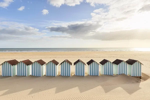 Umkleidekabine am Strand in Saint Jean de Monts