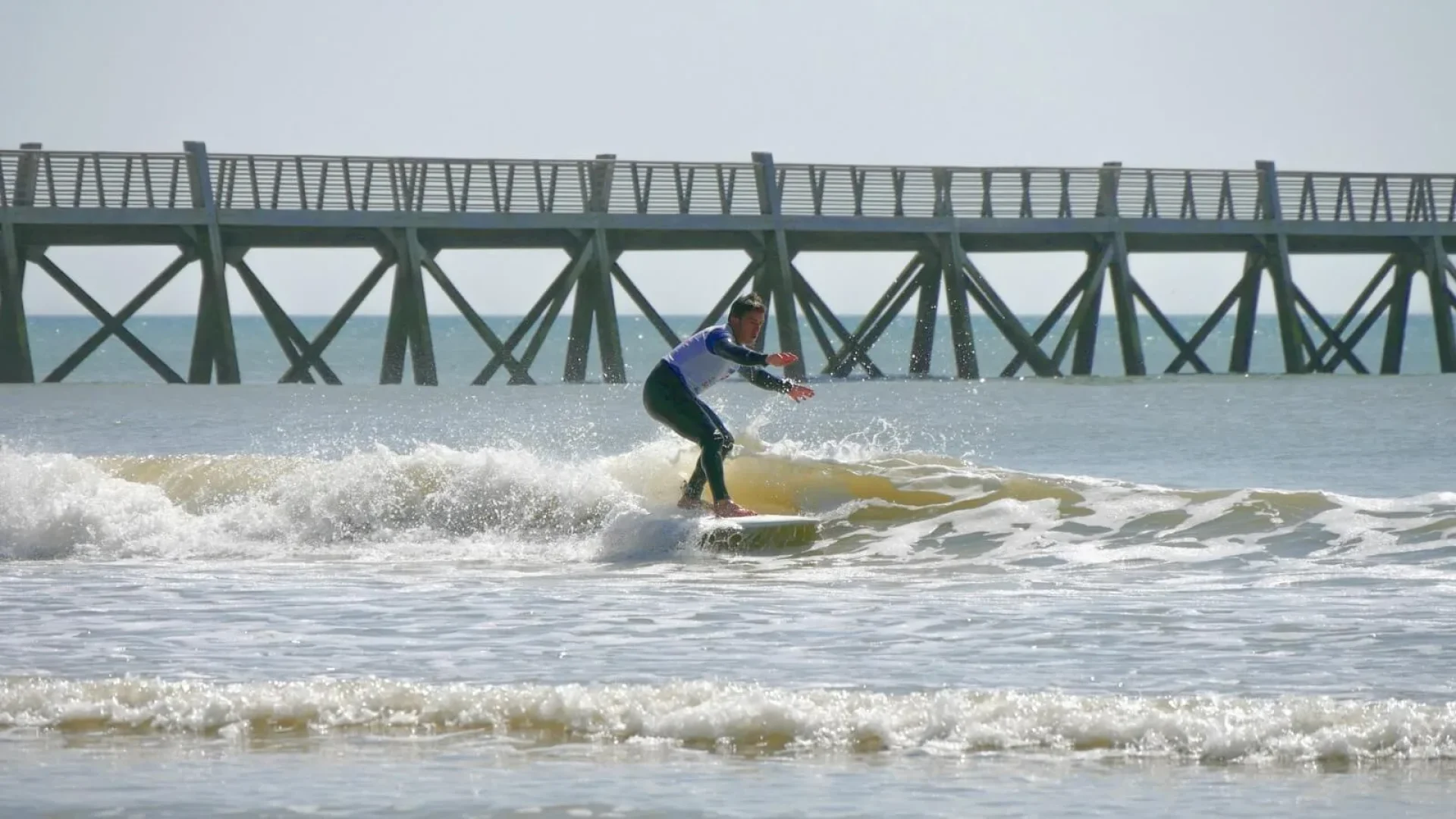 Surf à Saint Jean de Monts estacade