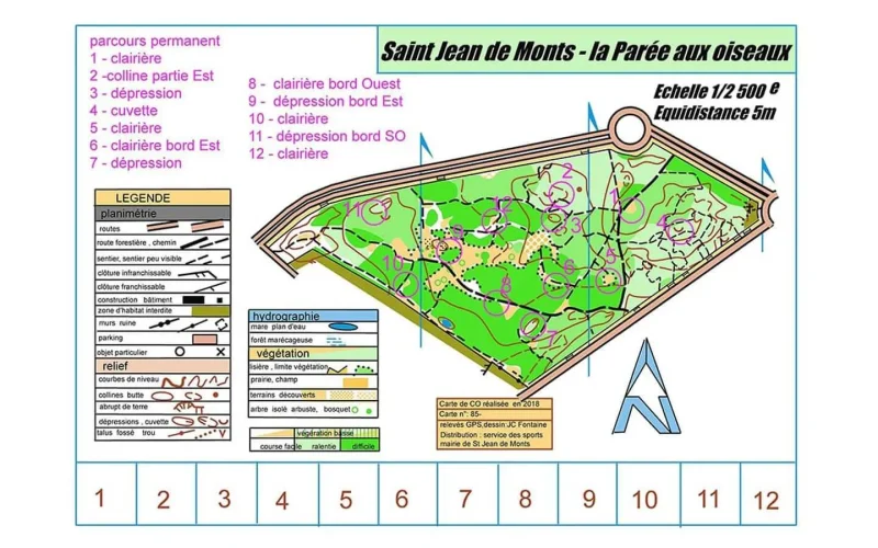 Parcours d'orientation - La Parée aux oiseaux